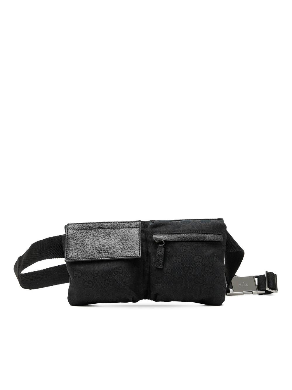 Gucci Gg Canvas Double Pocket Belt Bag #361784G60B